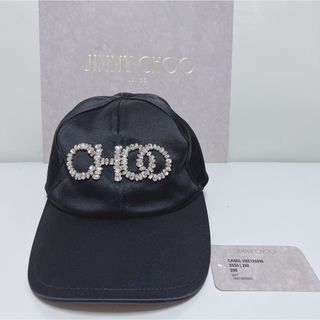 ジミーチュウ(JIMMY CHOO)の極美品！正規品！JIMMY CHOO(ジミーチュウ)ビジューCHOOロゴキャップ(キャップ)