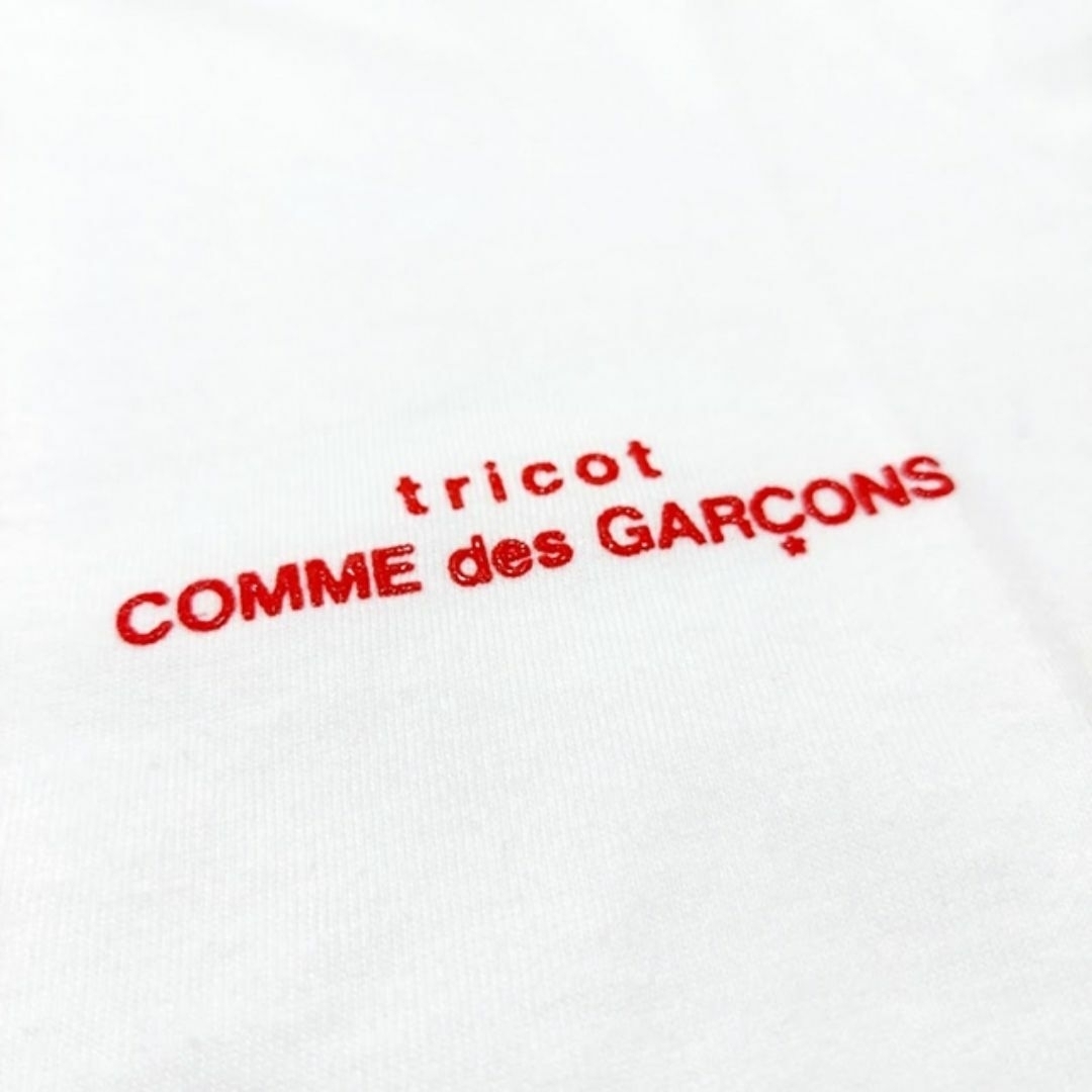 COMME des GARCONS(コムデギャルソン)のtricot CDG✨トリコ・コム デ ギャルソン 赤ロゴ 半袖 Tシャツ S レディースのトップス(Tシャツ(半袖/袖なし))の商品写真