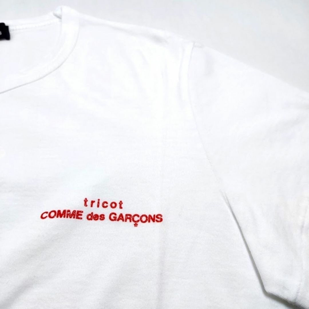 COMME des GARCONS(コムデギャルソン)のtricot CDG✨トリコ・コム デ ギャルソン 赤ロゴ 半袖 Tシャツ S レディースのトップス(Tシャツ(半袖/袖なし))の商品写真