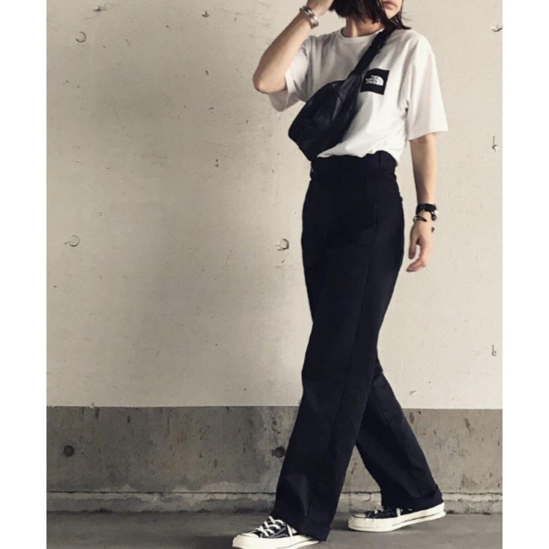 CLANE(クラネ)のCLANE×Dickies クラネ ディッキーズ ハイウエストパンツ ブラック レディースのパンツ(カジュアルパンツ)の商品写真