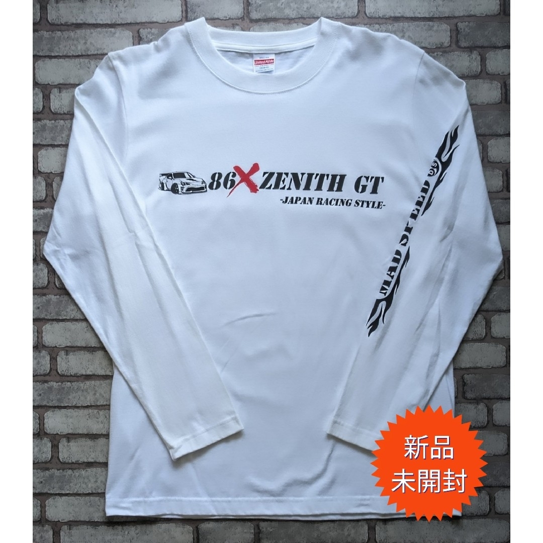 UnitedAthle(ユナイテッドアスレ)の【MADSPEED】趣味Tシャツ トヨタ ハチロク BRZ ZN6 ZC6 白 メンズのトップス(Tシャツ/カットソー(七分/長袖))の商品写真