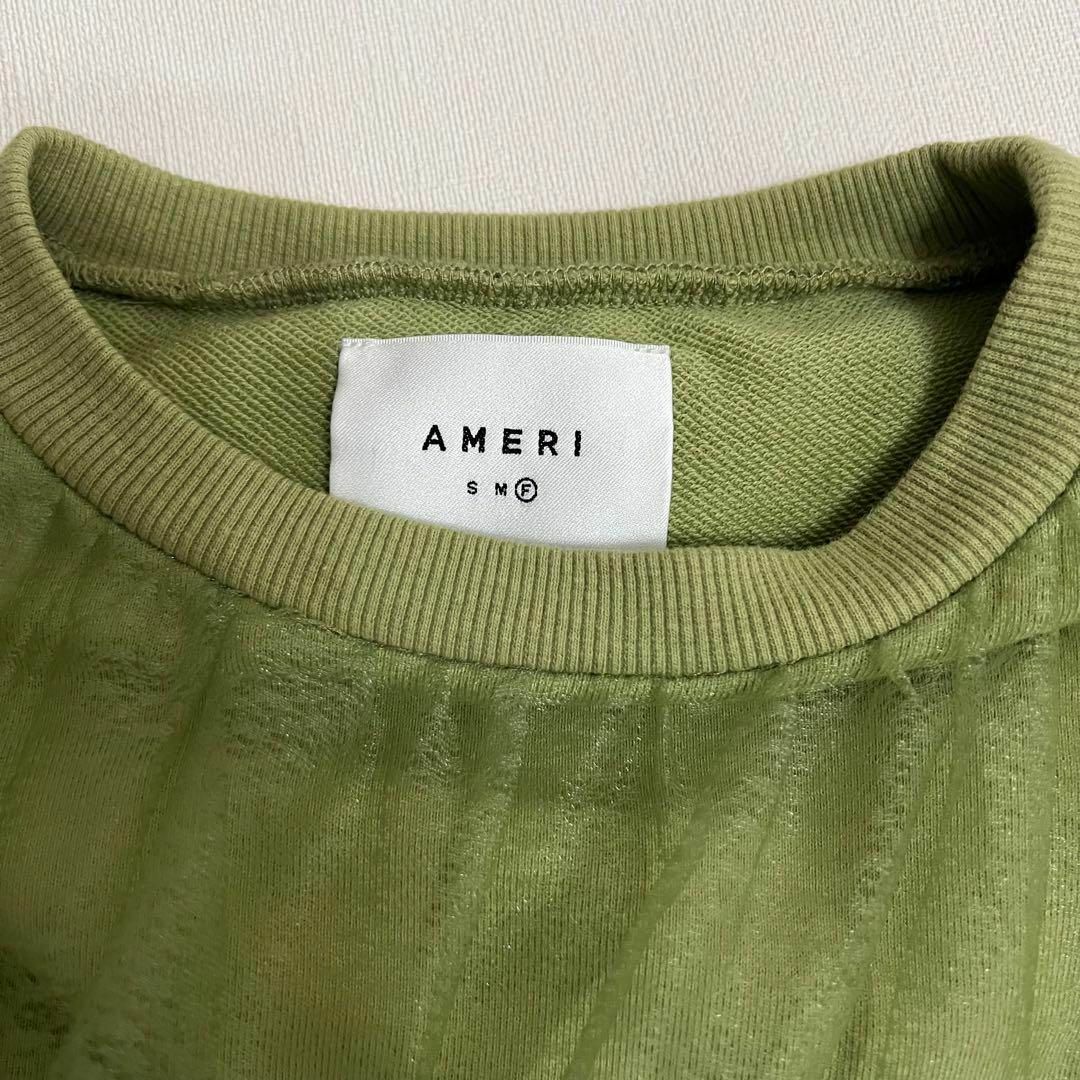 Ameri VINTAGE(アメリヴィンテージ)のLULA TULLE EMBROIDERY SWEAT TOPS レディースのトップス(トレーナー/スウェット)の商品写真