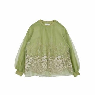 アメリヴィンテージ(Ameri VINTAGE)のLULA TULLE EMBROIDERY SWEAT TOPS(トレーナー/スウェット)