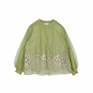 LULA TULLE EMBROIDERY SWEAT TOPS