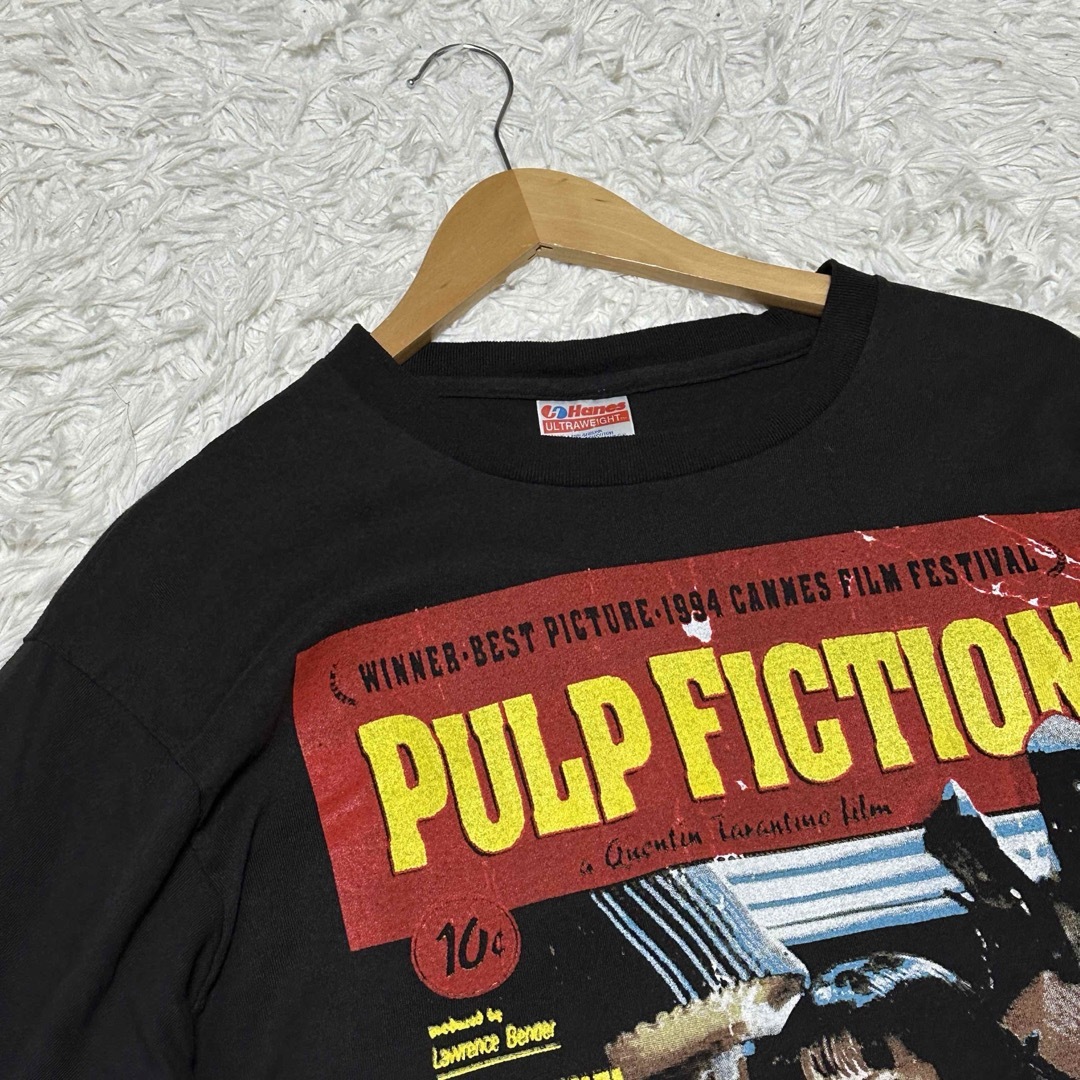Hanes - USA製 パルプフィクション Pulp Fiction Tシャツ teeの Hanes - USA製 パルプフィクション Pulp Fiction Tシャツ teeの