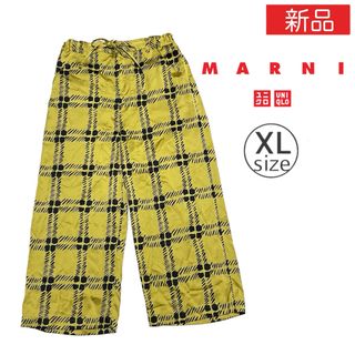 ユニクロ(UNIQLO)のユニクロ マルニ ドレープ イージー ワイドパンツ XL 新品(カジュアルパンツ)