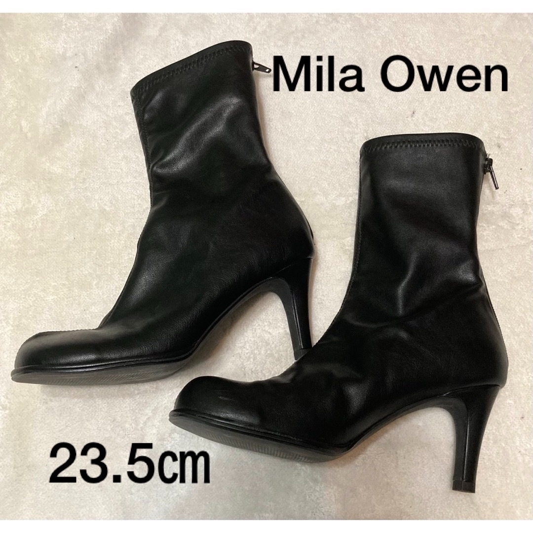 Mila Owen(ミラオーウェン)のMila Owenミラオーウェン ラウンドストレッチブーツ 23.5cm レディースの靴/シューズ(ブーツ)の商品写真