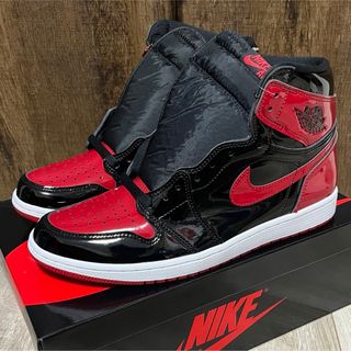 ジョーダン(Jordan Brand（NIKE）)のNIKE Air Jordan 1 High OG Patent Bred 29(スニーカー)