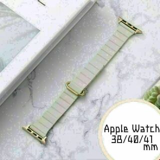 Apple Watch　38/40/41　バンド　レザー　ライトグレー(腕時計)