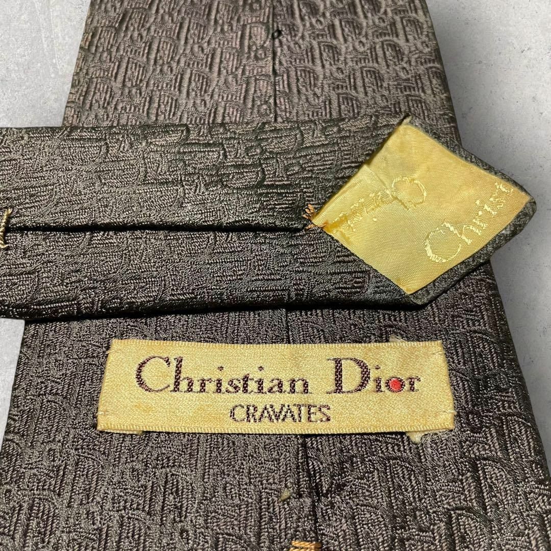 Christian Dior(クリスチャンディオール)のChristian Dior クリスチャンディオール トロッター柄 ブラウン 茶 メンズのファッション小物(ネクタイ)の商品写真