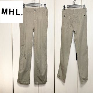 エムエイチエル(MHL.)の【美品】 MHL. MARGARET HOWELL 製品染め ストレートパンツ(カジュアルパンツ)