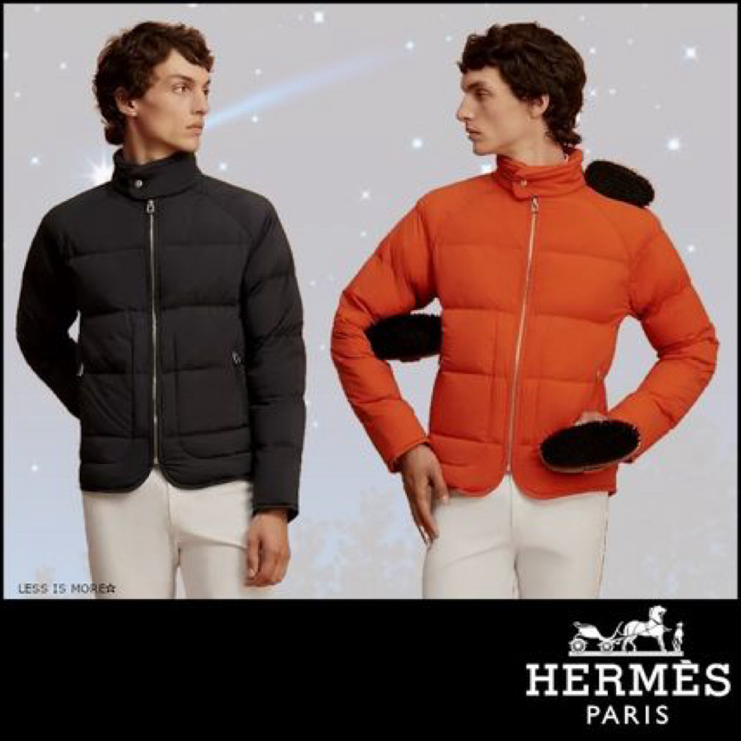エルメスダウン❣️HERMES❣️エルメスらしい裏地のダウン エルメスダウン❣️HERMES❣️エルメスらしい裏地のダウン