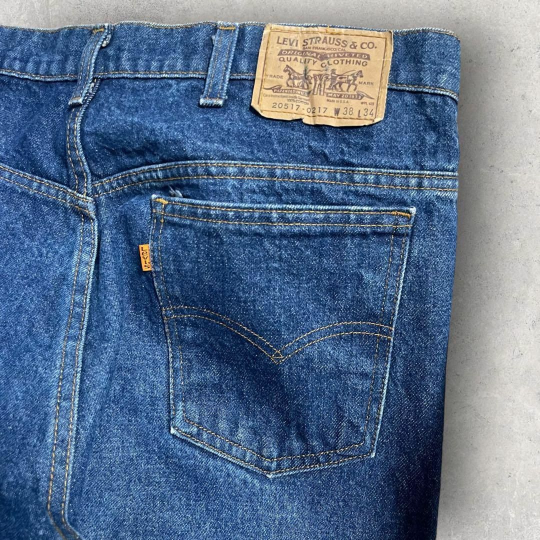 Levi's(リーバイス)の美品 USA製 Levis 517 オレンジタブ ベルトボトム W38 メンズのパンツ(デニム/ジーンズ)の商品写真