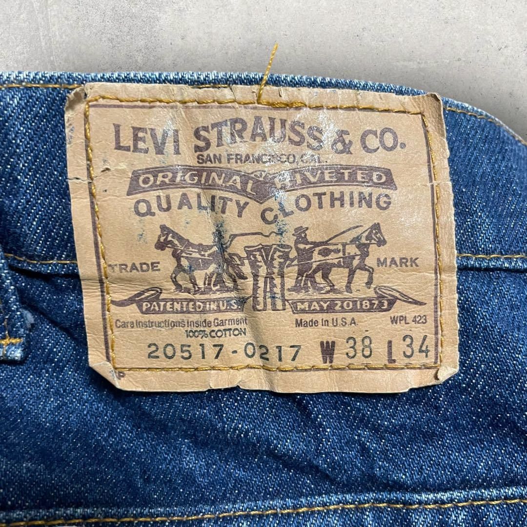 Levi's(リーバイス)の美品 USA製 Levis 517 オレンジタブ ベルトボトム W38 メンズのパンツ(デニム/ジーンズ)の商品写真