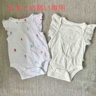 ギャップ(GAP)のGAP フリルロンパース＊0-3m(ロンパース)