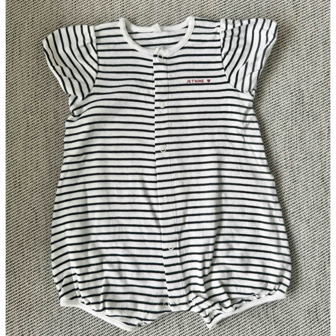 PETIT BATEAU(プチバトー)のプチバトー　マリエールロンパース＊6m キッズ/ベビー/マタニティのベビー服(~85cm)(ロンパース)の商品写真