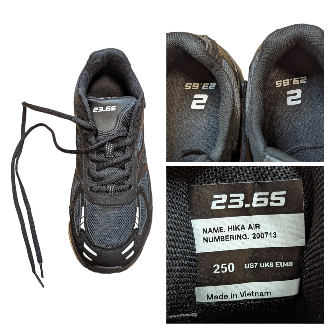 未使用 23.65 イーシプサムチョンユクオ 25cm ブラック 韓国 厚底 メンズの靴/シューズ(スニーカー)の商品写真