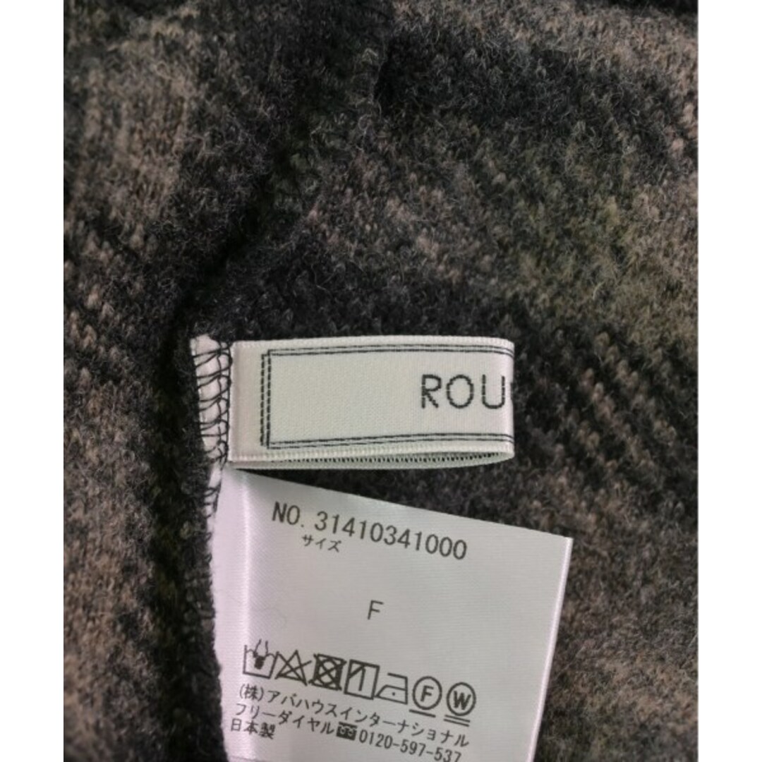 Rouge vif(ルージュヴィフ)のRouge vif コート（その他） F 黒xベージュ(チェック) 【古着】【中古】 レディースのジャケット/アウター(その他)の商品写真