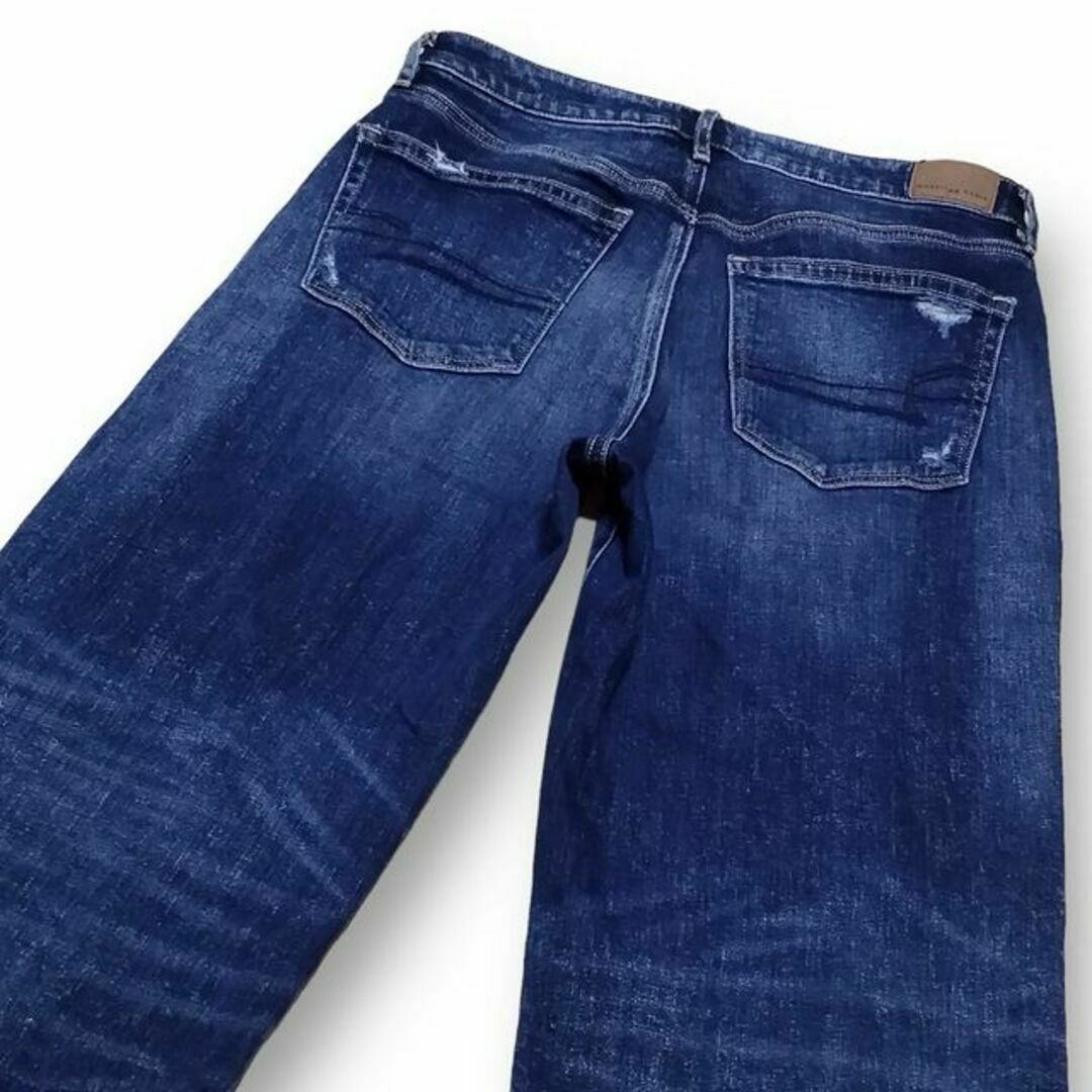 American Eagle(アメリカンイーグル)のアメリカンイーグル WIDELEG CROP ストレッチ US6 ウエスト72 レディースのパンツ(デニム/ジーンズ)の商品写真