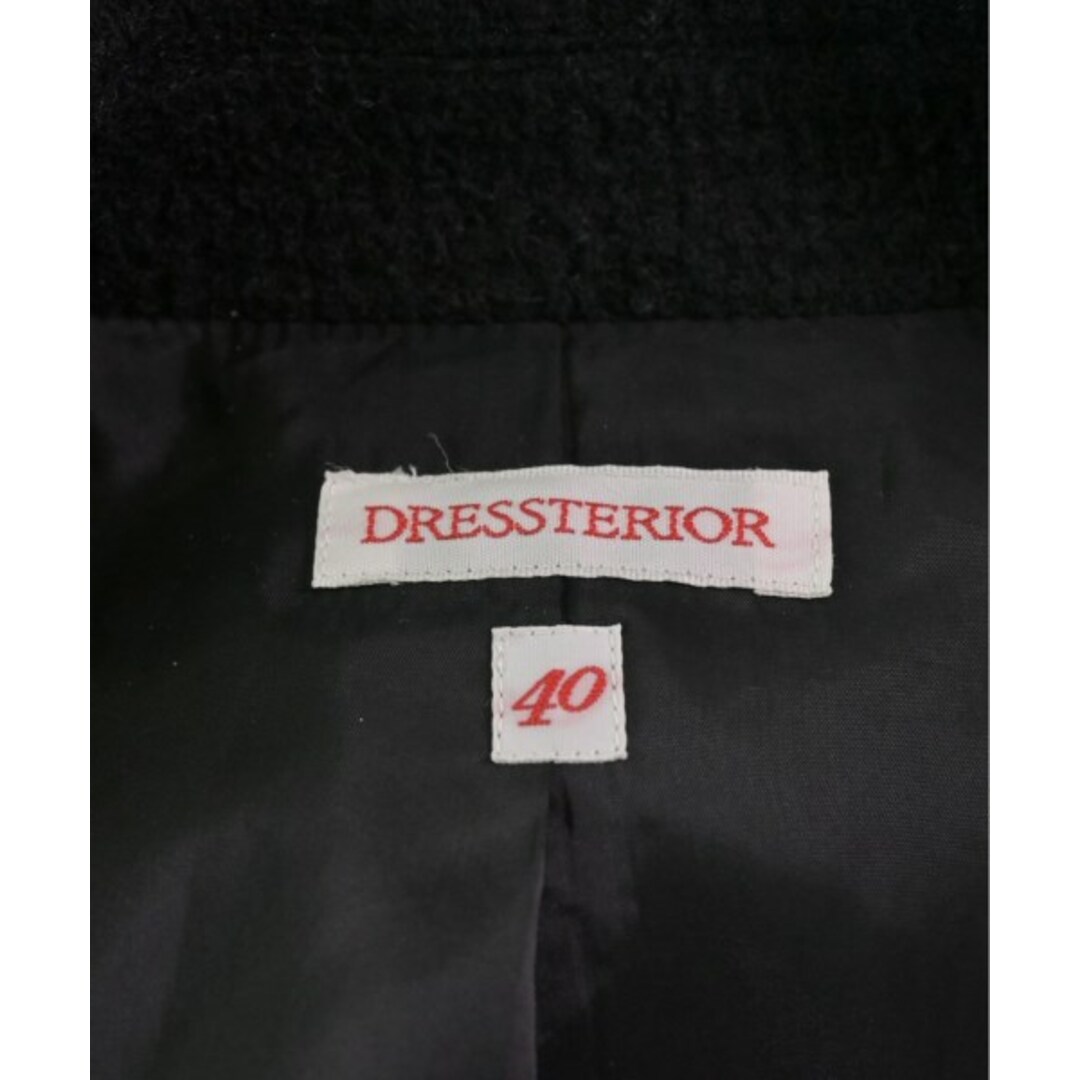 DRESSTERIOR(ドレステリア)のDRESSTERIOR ドレステリア ジャケット（その他） 40(M位) 黒 【古着】【中古】 レディースのジャケット/アウター(その他)の商品写真