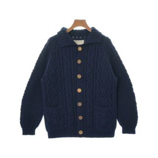 インバーアラン(INVERALLAN)のINVERALLAN インバーアラン カーディガン -(S位) 紺 【古着】【中古】(カーディガン)