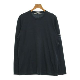 サンシー(SUNSEA)のSUNSEA サンシー Tシャツ・カットソー 3(L位) 紺 【古着】【中古】(Tシャツ/カットソー(半袖/袖なし))