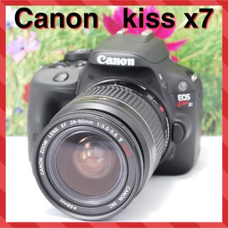 キヤノン(Canon)の❤️高画質・高機能❤️軽量❤️Canon  kiss x7 レンズキット❤️(デジタル一眼)