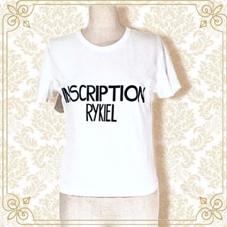 ソニアリキエル(SONIA RYKIEL)の【アンスクリプション.リキエル 】ロゴ入りTシャツ チビT y2k(Tシャツ(半袖/袖なし))