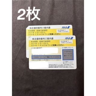 エーエヌエー(ゼンニッポンクウユ)(ANA(全日本空輸))のANA株主優待券2枚【最新】2024.11.30(その他)