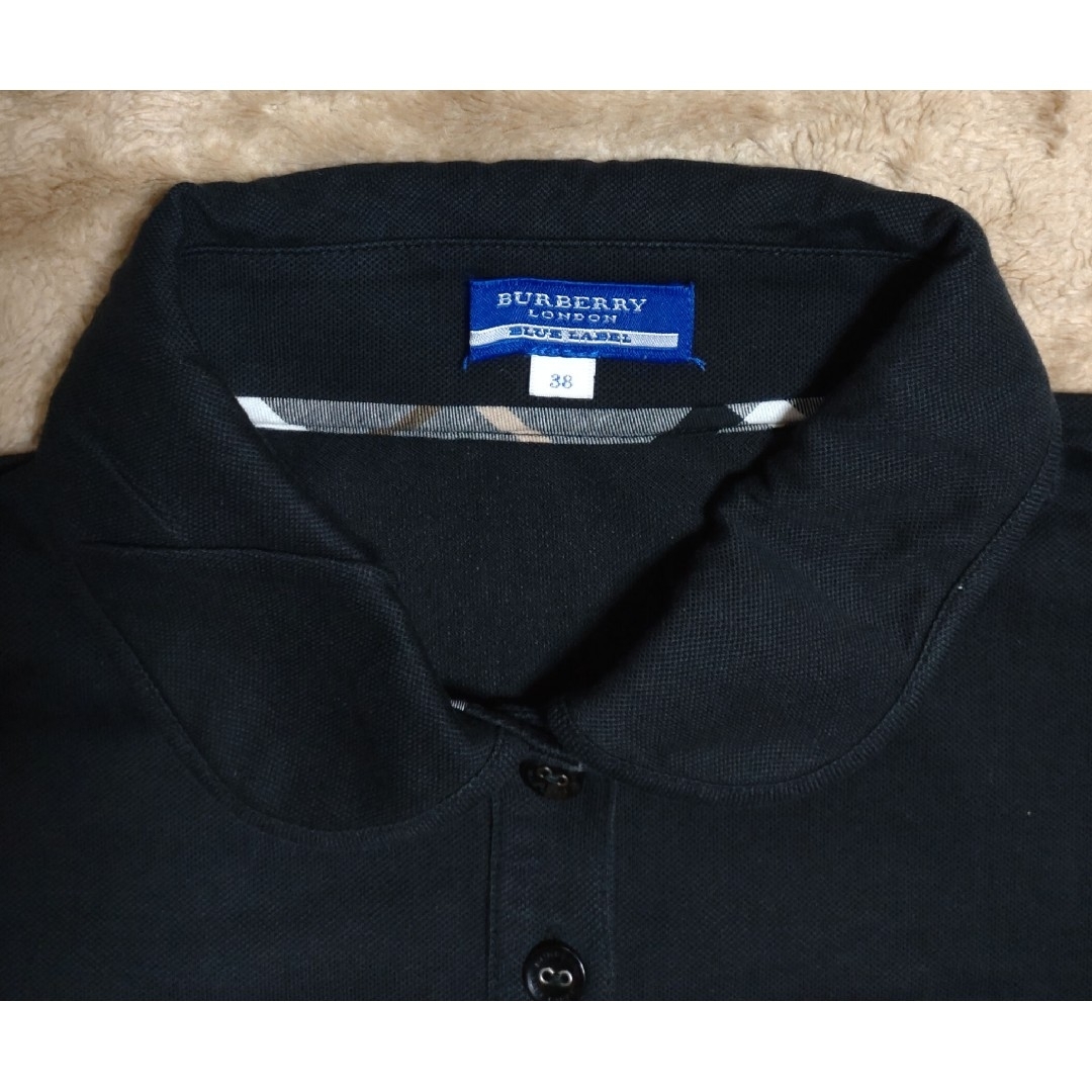 BURBERRY BLUE LABEL(バーバリーブルーレーベル)のバーバリー ポロシャツ 黒 38 レディースのトップス(ポロシャツ)の商品写真