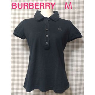 BURBERRY BLUE LABEL - ☺セール☺ バーバリー ポロシャツ 黒 38