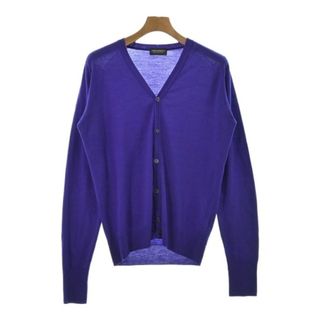 ジョンスメドレー(JOHN SMEDLEY)のJOHN SMEDLEY ジョンスメドレー カーディガン S 紫 【古着】【中古】(カーディガン)