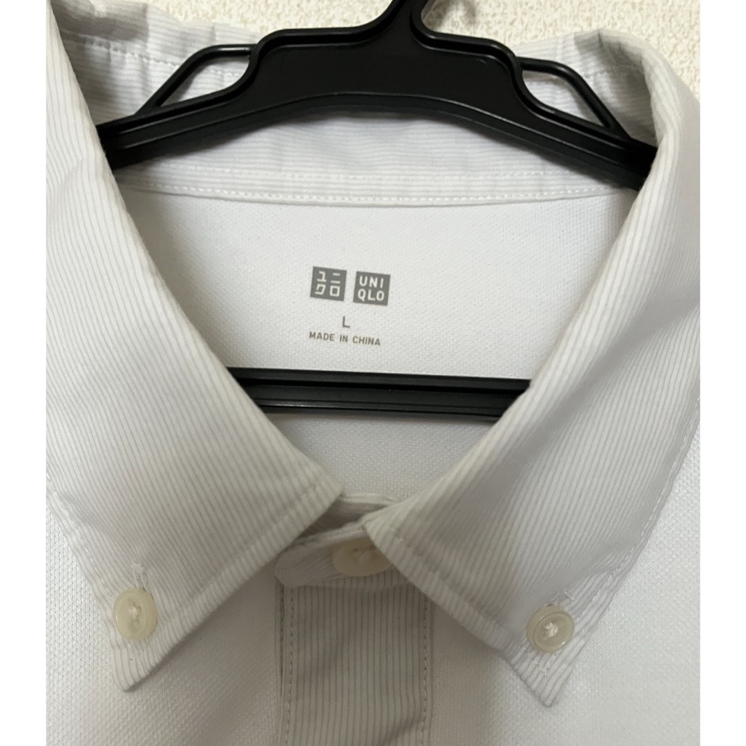 UNIQLO(ユニクロ)のユニクロ ポロシャツ　白　L メンズのトップス(ポロシャツ)の商品写真