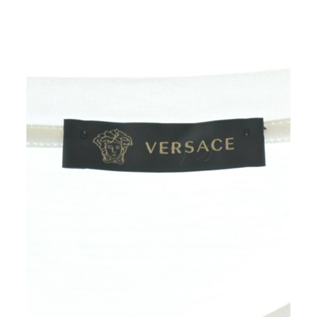 VERSACE(ヴェルサーチ)のVERSACE ヴェルサーチ Tシャツ・カットソー M 白 【古着】【中古】 メンズのトップス(Tシャツ/カットソー(半袖/袖なし))の商品写真