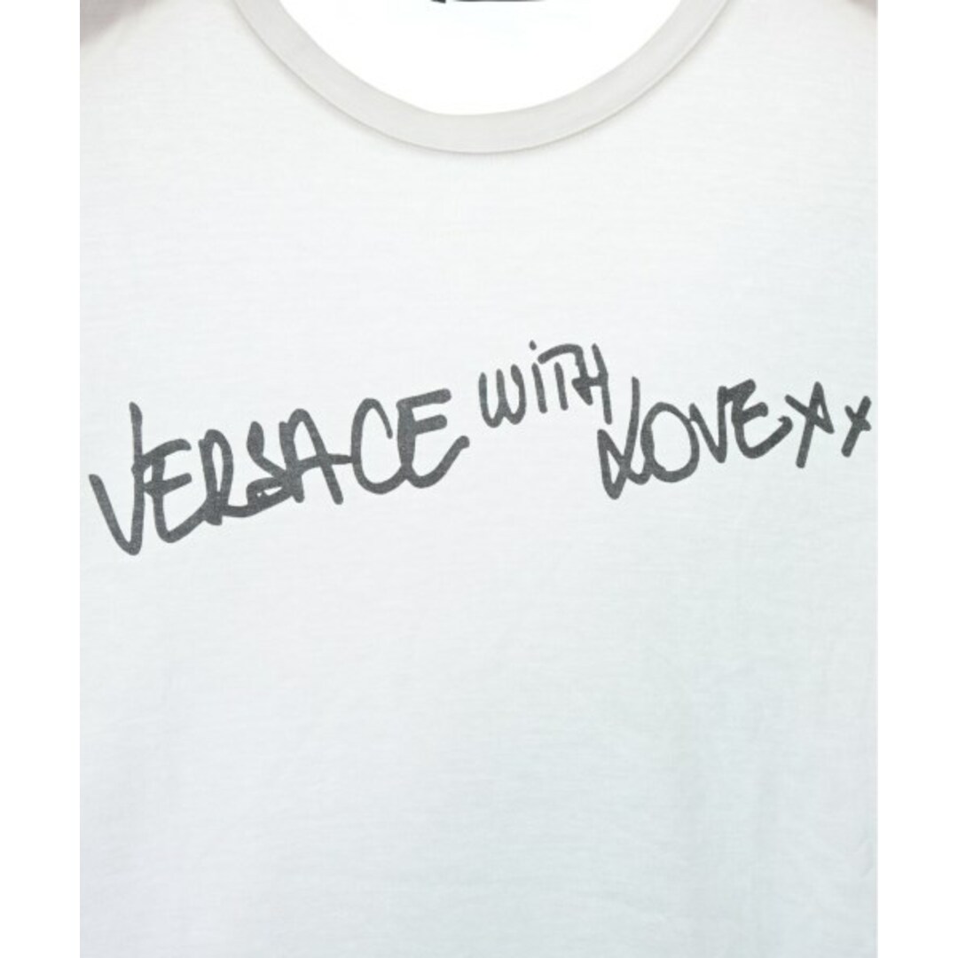 VERSACE(ヴェルサーチ)のVERSACE ヴェルサーチ Tシャツ・カットソー M 白 【古着】【中古】 メンズのトップス(Tシャツ/カットソー(半袖/袖なし))の商品写真