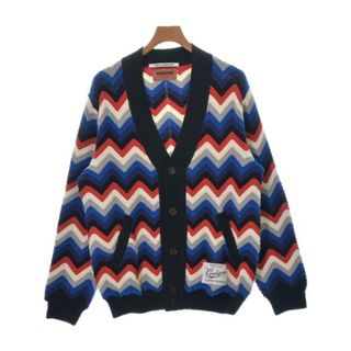 MISSONI - MISSONI ミッソーニ カーディガン 46(M位) 青x赤x白等(総柄) 【古着】【中古】