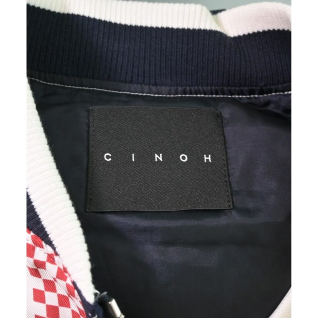 CINOH(チノ)のCINOH チノ ブルゾン（その他） 48(L位) 白x赤x紺(総柄) 【古着】【中古】 メンズのジャケット/アウター(その他)の商品写真
