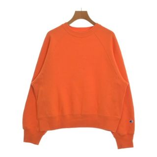 チャンピオン(Champion)のCHAMPION チャンピオン スウェット M オレンジ 【古着】【中古】(トレーナー/スウェット)