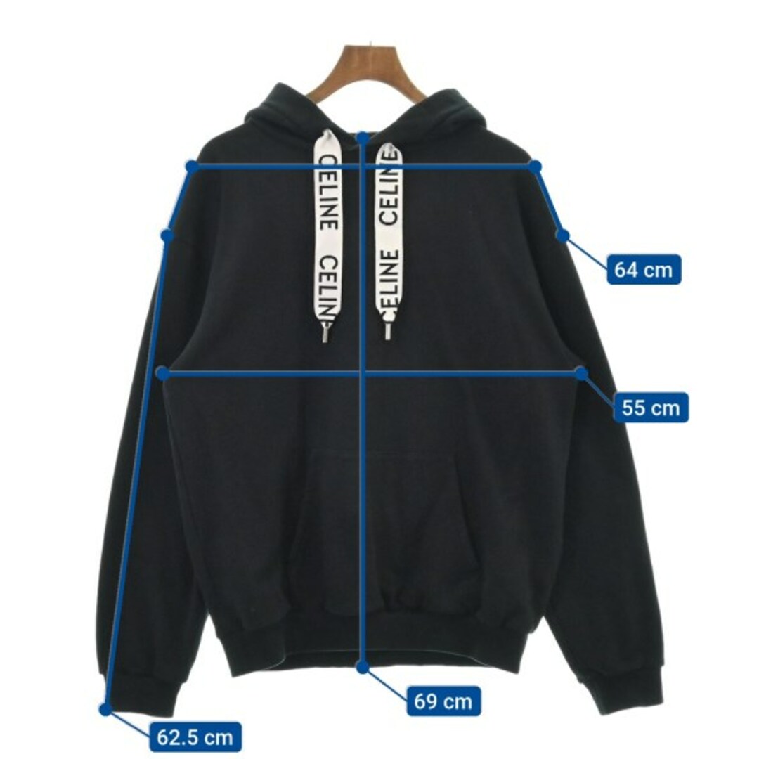 CELINE - CELINE セリーヌ パーカー L 黒 【古着】【中古】の CELINE - CELINE セリーヌ パーカー L 黒 【古着】【中古】の