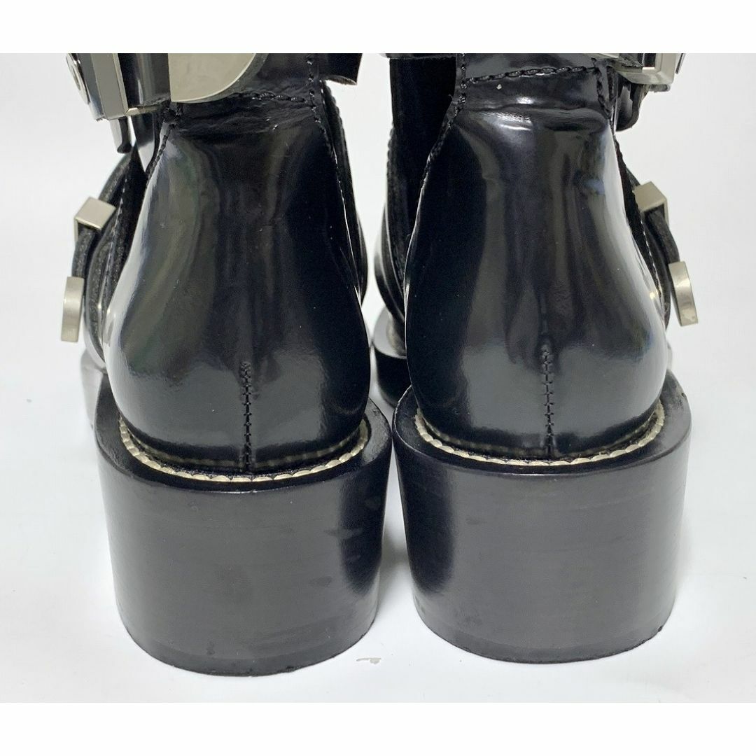 BALENCIAGA - バレンシアガ 35≒22cm ブーツ 黒 エナメル D3の BALENCIAGA - バレンシアガ 35≒22cm ブーツ 黒 エナメル D3の