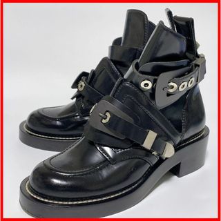 Balenciaga - バレンシアガ 35≒22cm ブーツ 黒 エナメル D3