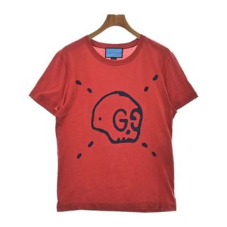 グッチ(Gucci)のGUCCI グッチ Tシャツ・カットソー -(M位) 赤 【古着】【中古】(Tシャツ/カットソー(半袖/袖なし))