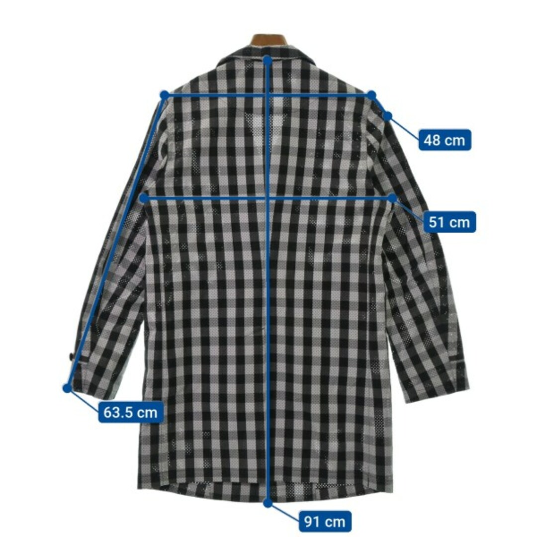 Taakk ターク カジュアルジャケット 2(M位) 黒x白(チェック) 【古着】【中古】 メンズのジャケット/アウター(テーラードジャケット)の商品写真