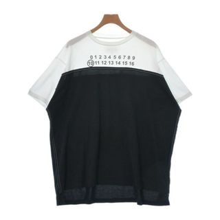 Maison Margiela Tシャツ・カットソー 48(L位) 黒x白 【古着】【中古】(Tシャツ/カットソー(半袖/袖なし))