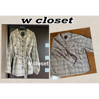 ダブルクローゼット(w closet)の【w closet ダブルクローゼット】長袖シャツ ブラウス トップス(シャツ/ブラウス(長袖/七分))