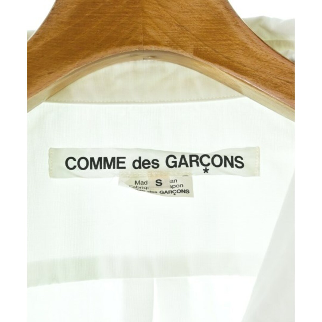 COMME des GARCONS(コムデギャルソン)のCOMME des GARCONS コムデギャルソン シャツワンピース S 白 【古着】【中古】 レディースのワンピース(その他)の商品写真