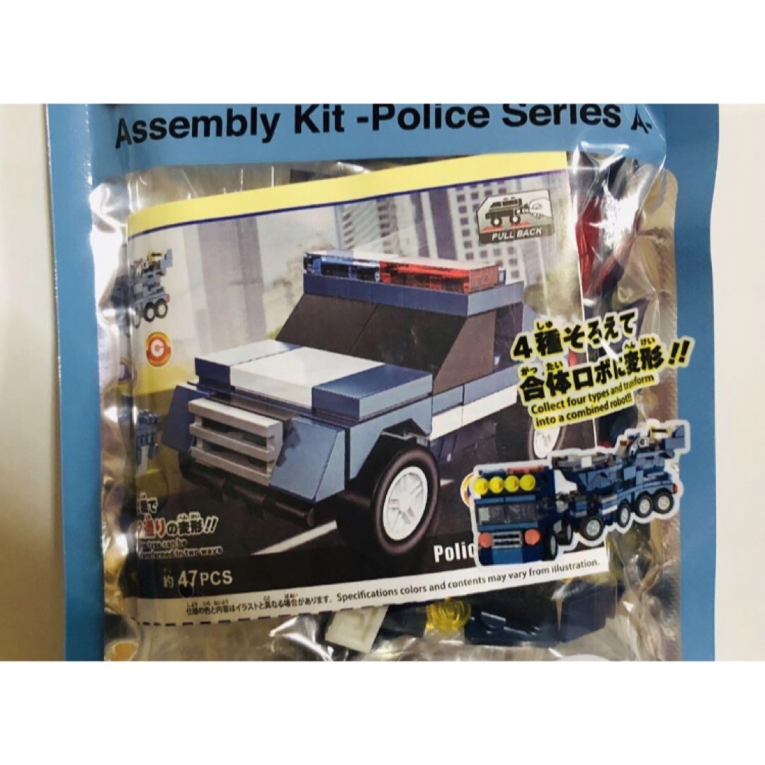 DAISO(ダイソー)のダイソー  組み立てキット  警察シリーズA エンタメ/ホビーのおもちゃ/ぬいぐるみ(模型/プラモデル)の商品写真