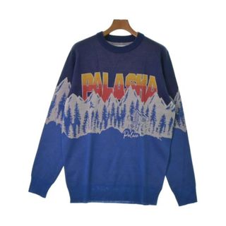 パレス(PALACE)のPALACE パレス ニット・セーター L 青 【古着】【中古】(ニット/セーター)