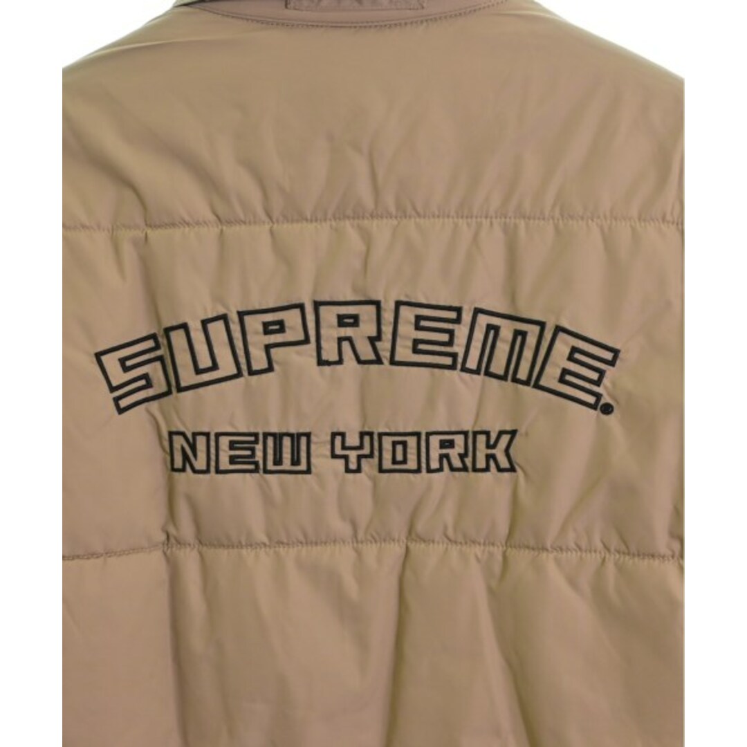 Supreme(シュプリーム)のSupreme ダウンジャケット/ダウンベスト L ベージュx茶x黒(総柄) 【古着】【中古】 メンズのジャケット/アウター(ダウンジャケット)の商品写真