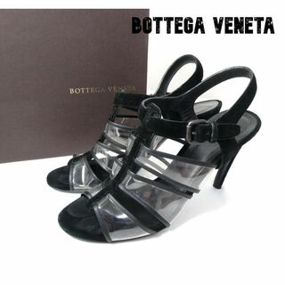 ボッテガヴェネタ(Bottega Veneta)の良品 BOTTEGA VENETA スエード オープントゥ ハイヒール サンダル(サンダル)